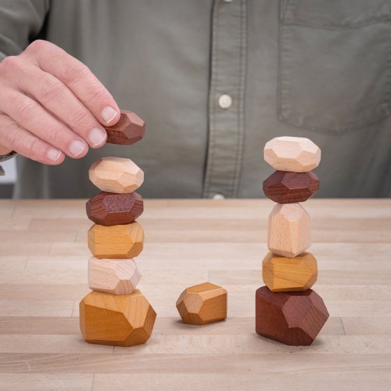 Blocs en bois à empiler 