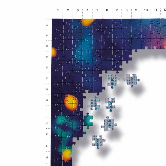 Puzzle « La fête » avec marquage au dos 