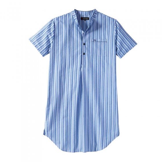 Chemise de nuit en seersucker 