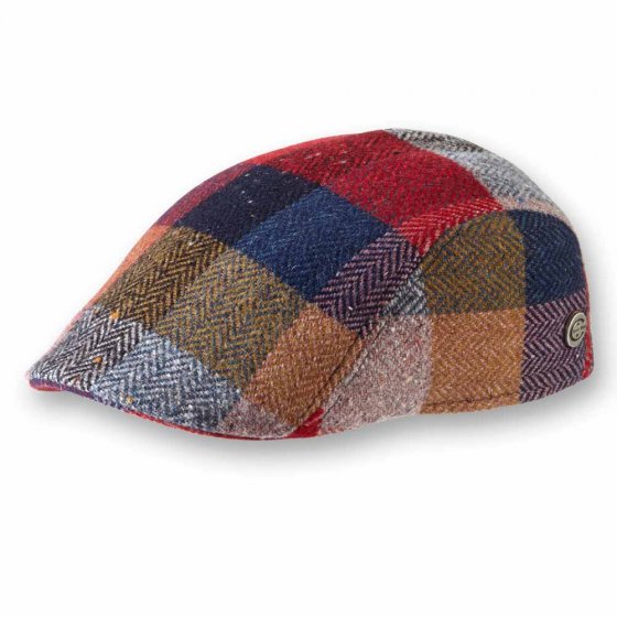 Casquette à carreaux laine Shetland 