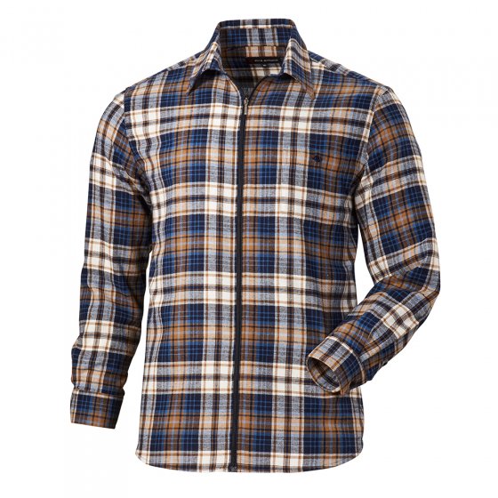 Chemise de flanelle zippée 