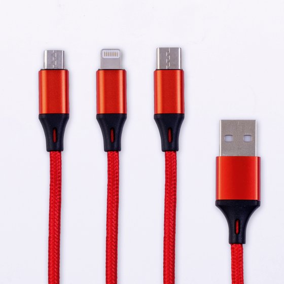 Câble de charge USB 3 en 1 