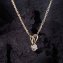 Collier or et diamant, 0,21 ct - 3