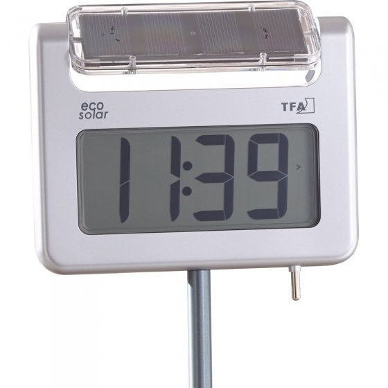 Tytlyworth Thermomètre d'extérieur décoratif avec lumière Solaire,  décoration en étal