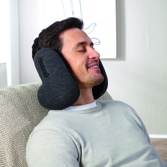 Coussin de nuque avec casque 